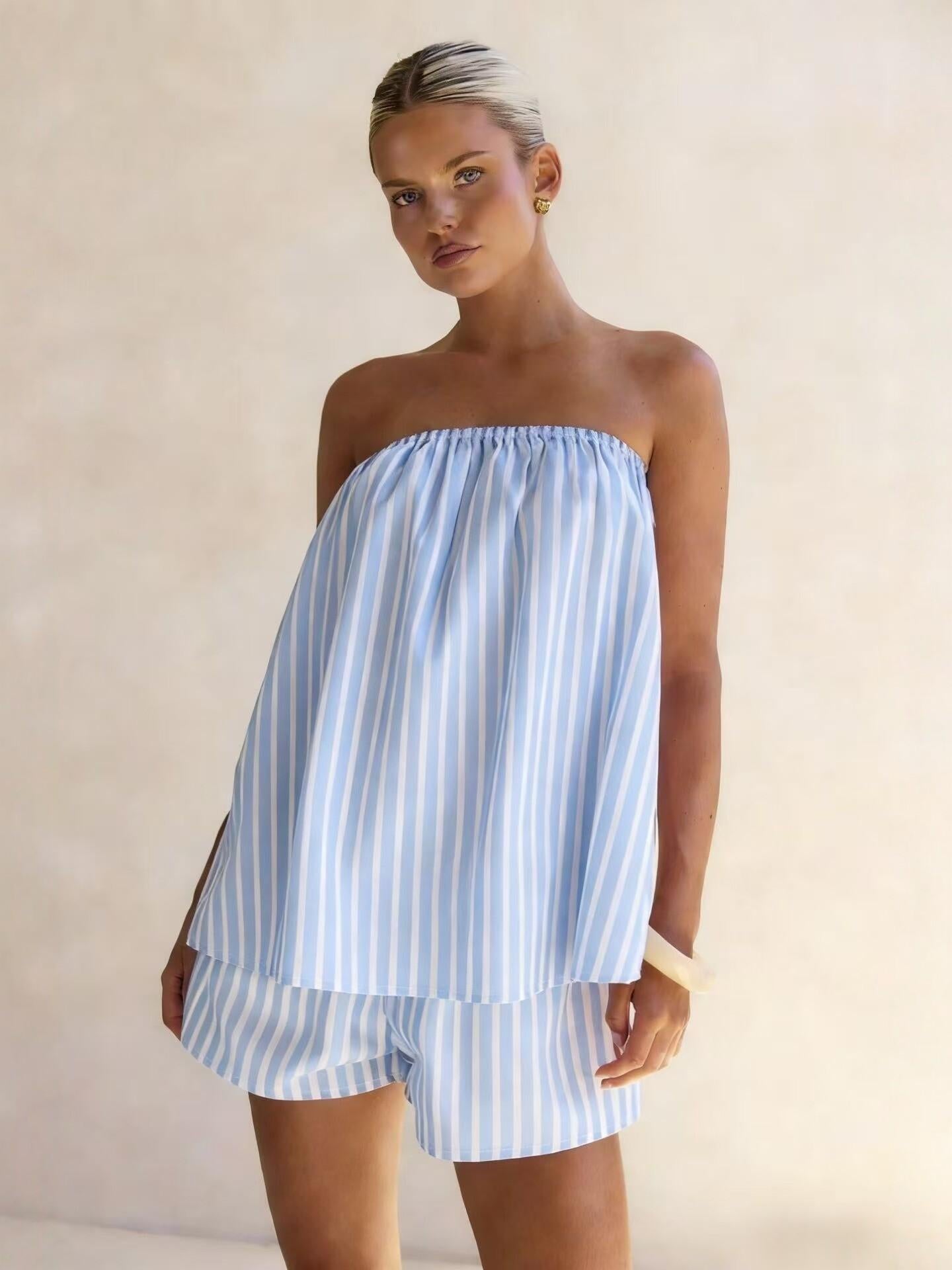 Close crop of striped fabric weave showing the pattern detail